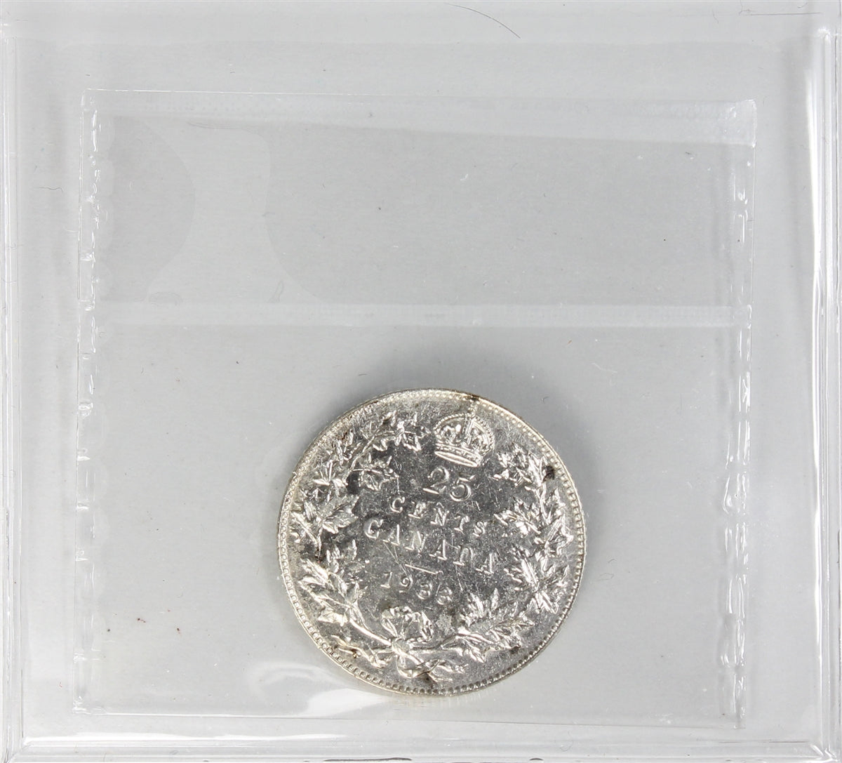 1933 Canada 25-cents ICCS Certified VF30