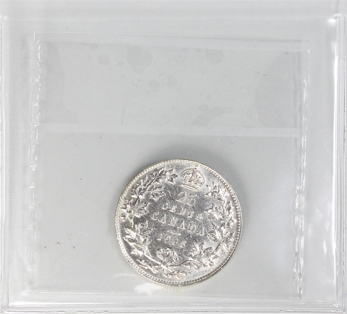 1935 Canada 25-cents ICCS Certified VF30