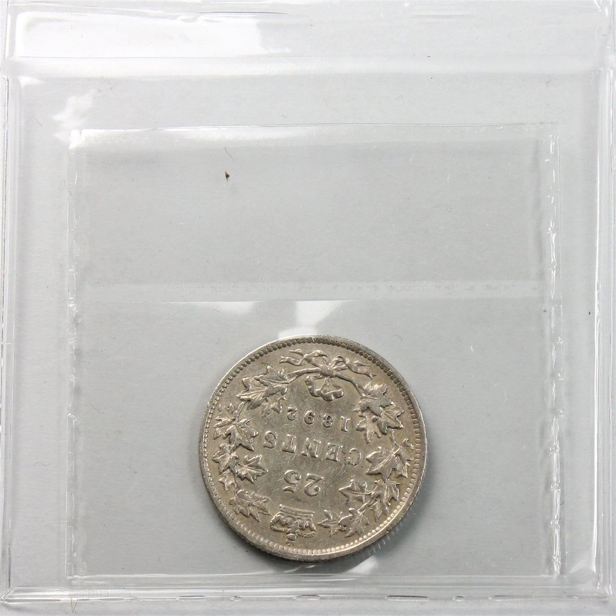 1892 Canada 25-cents ICCS Certified F-15