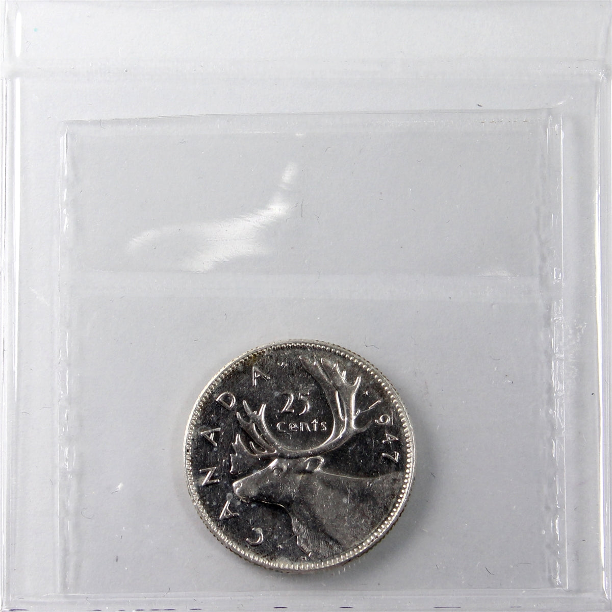 1947 Canada 25-cents ICCS certified EF45