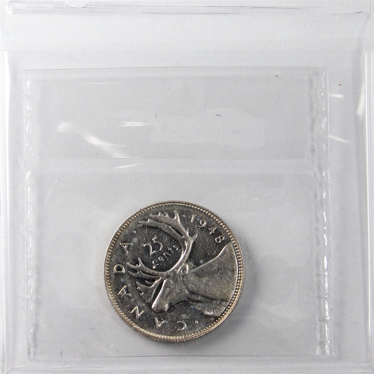 1948 Canada 25-cents ICCS Certified EF45