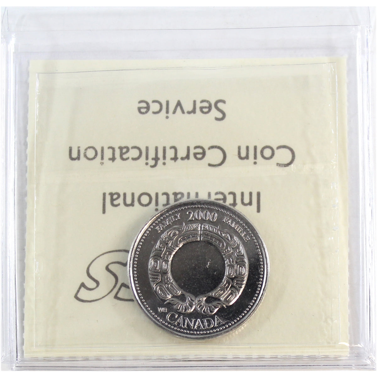 2000 Family Canada 25-cents ICCS Certified MS64