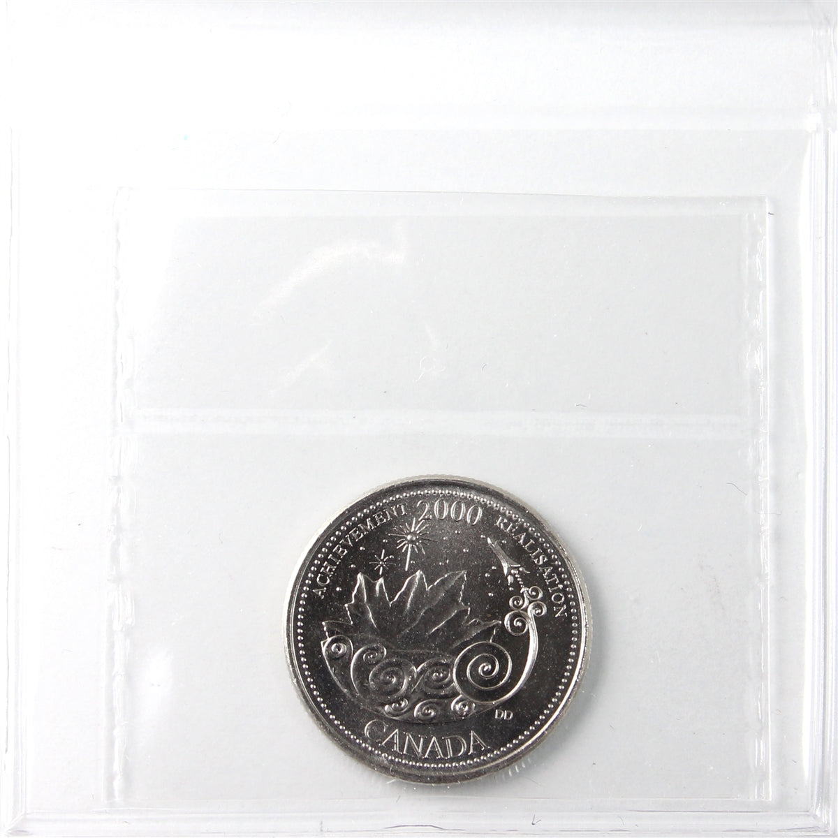 2000 Achievement Canada 25-cents ICCS Certified MS64