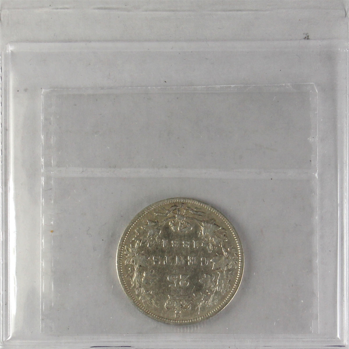 1881H Canada 25-cents ICCS Certified F15