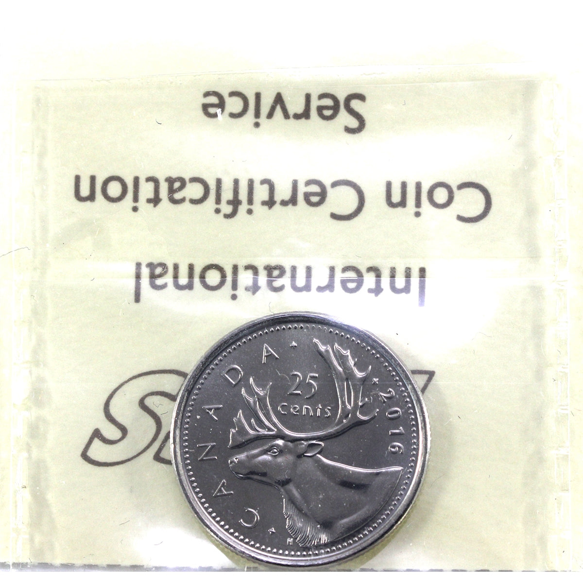 2016 Caribou Canada 25-cents ICCS Certified MS64