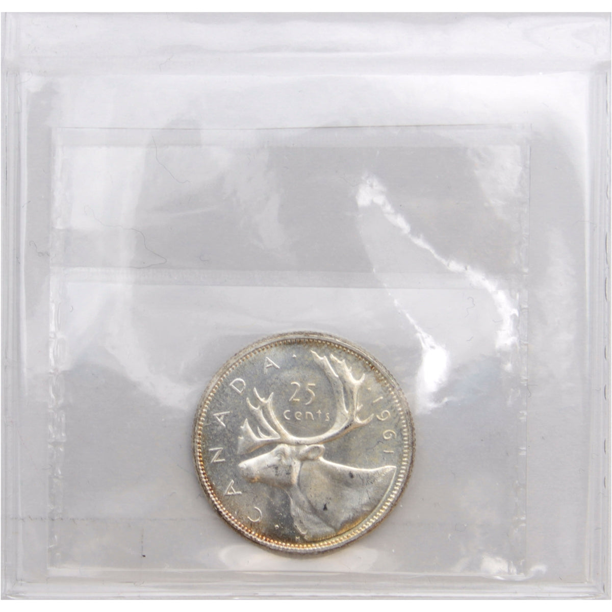 1961 Canada 25-cents ICCS Certified MS65