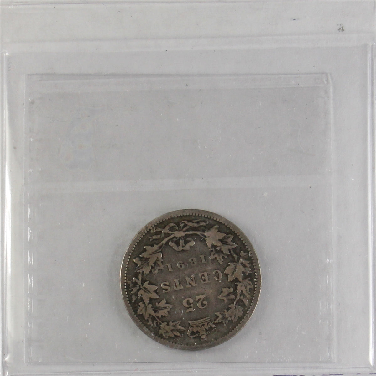 1891 Canada 25-cents ICCS Certified VG8