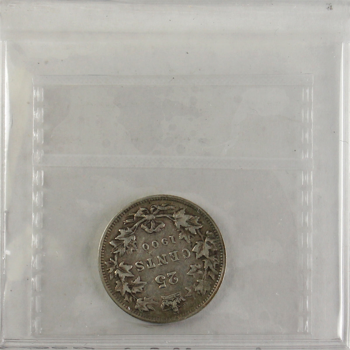 1900 Canada 25-Cents ICCS Certified F12