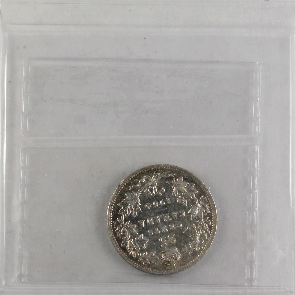 1904 Canada 25-cents ICCS Certified F15