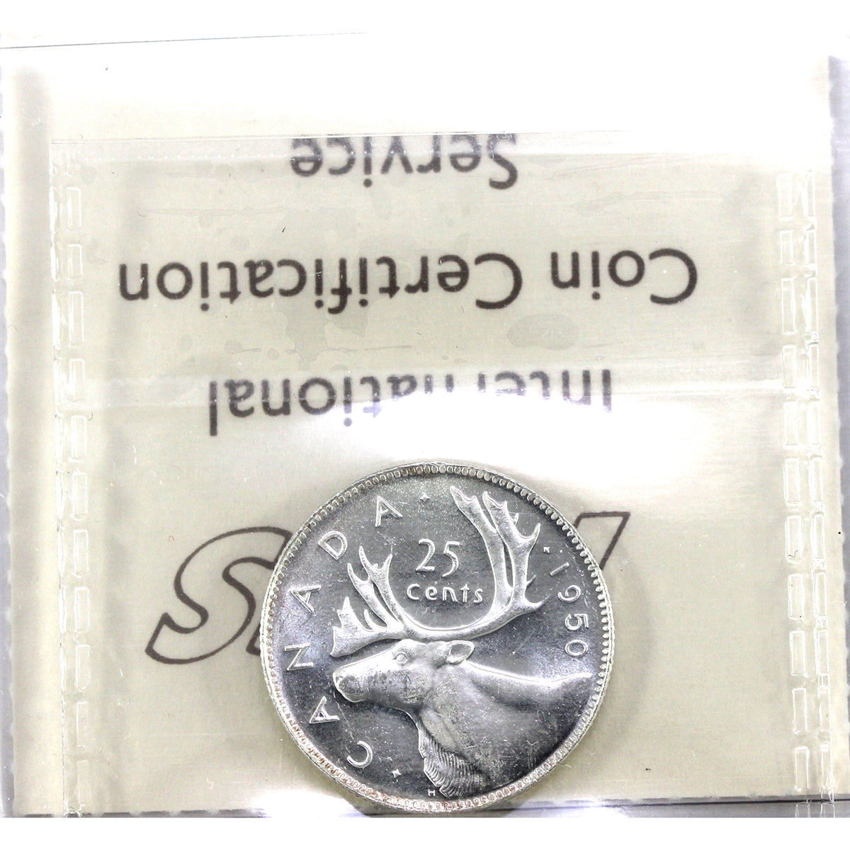 1950 Canada 25-cents ICCS Certified MS62