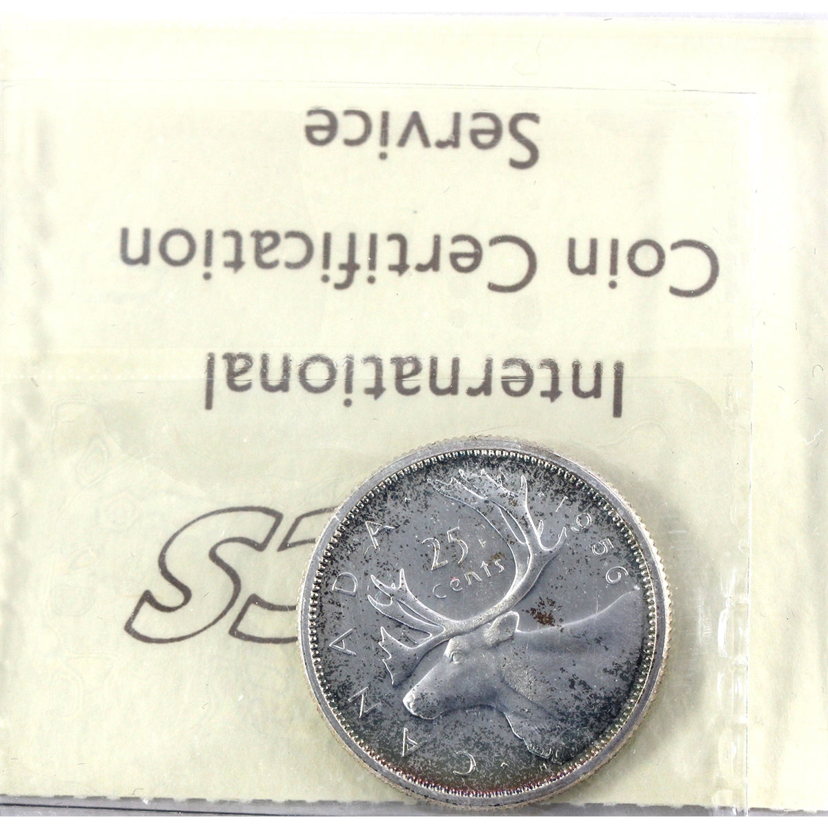 1956 Canada 25-cents ICCS Certified PL-65 Heavy Cameo