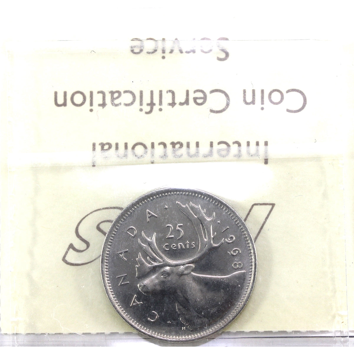 1968 Nickel Canada 25-cents ICCS Certified MS64