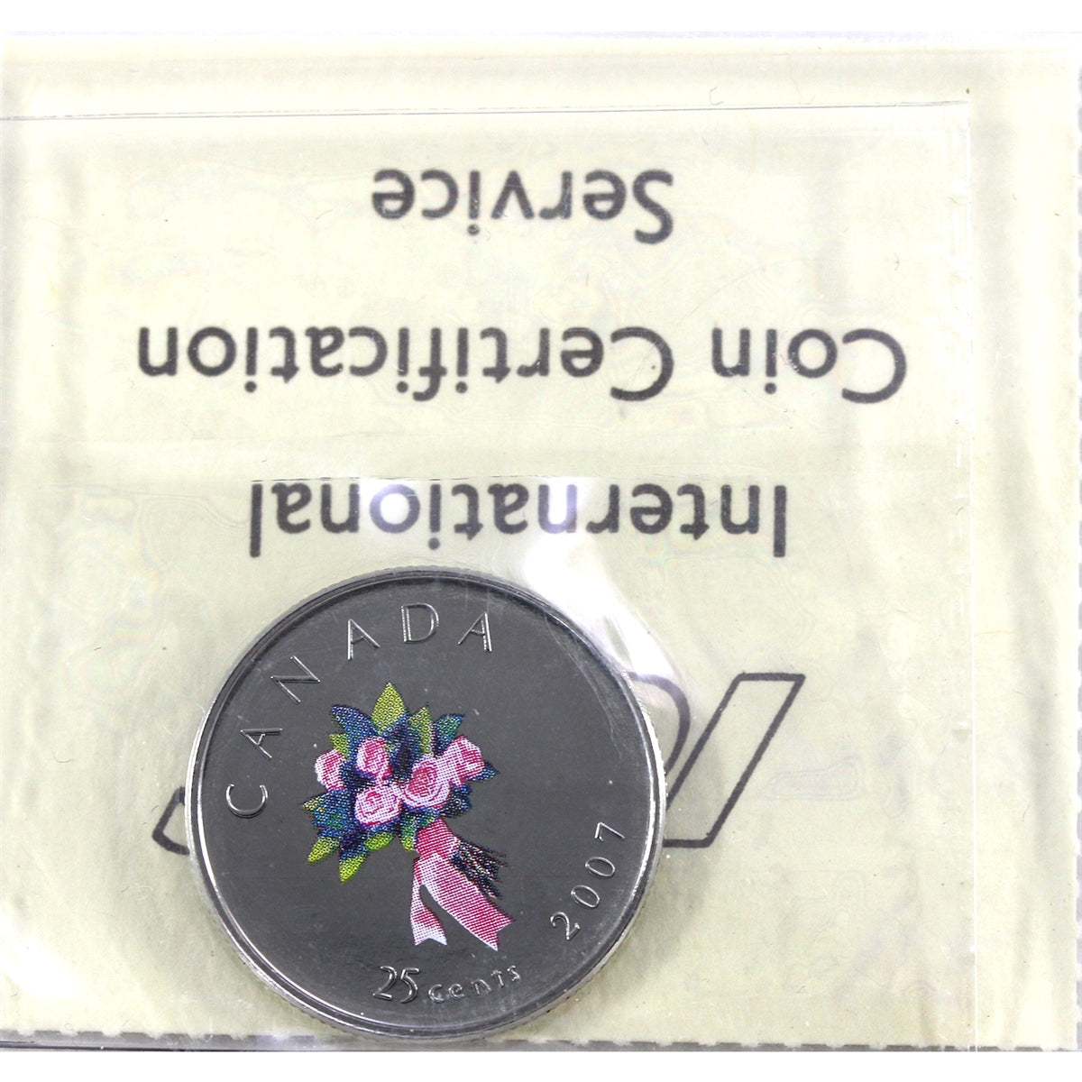 2007 Wedding Canada 25-cents ICCS Certified MS67 Numismatic BU