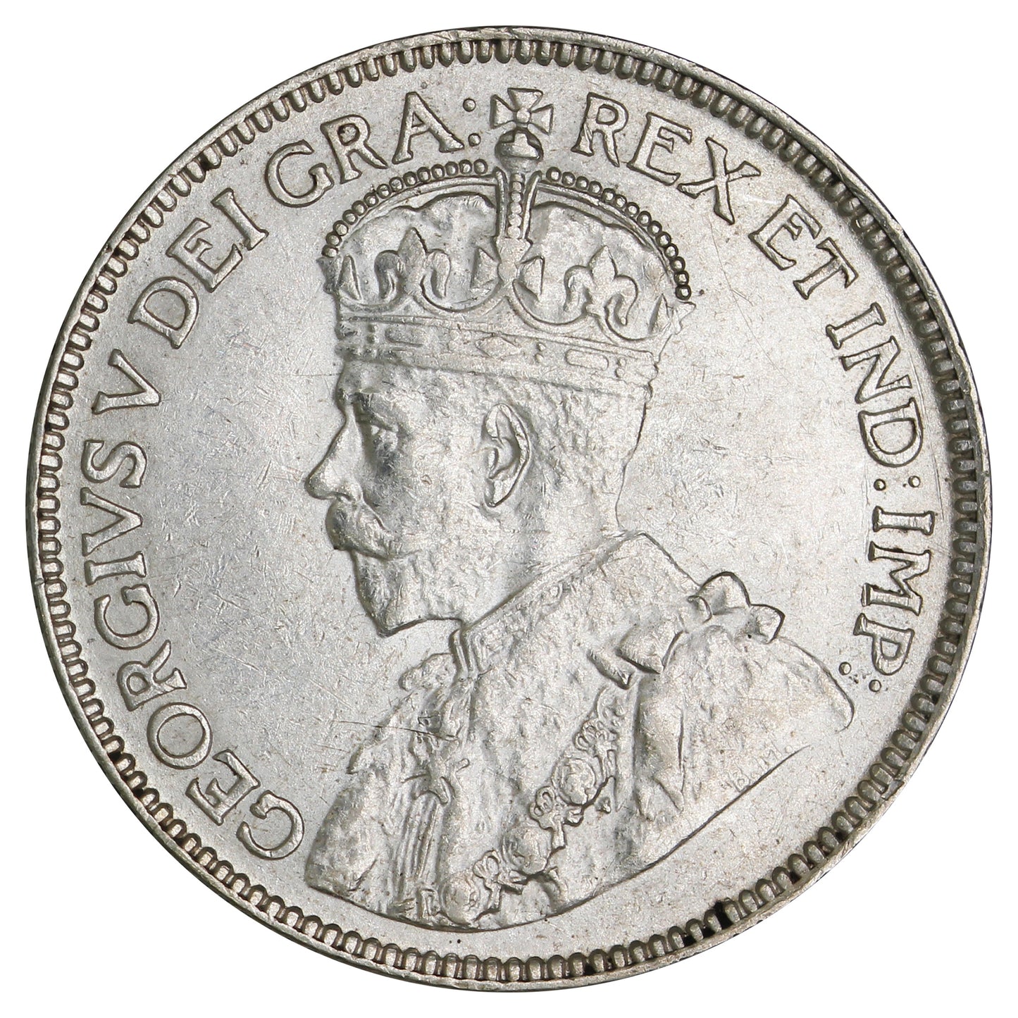 1929 Canada 25-cents Almost Uncirculated (AU-50) $