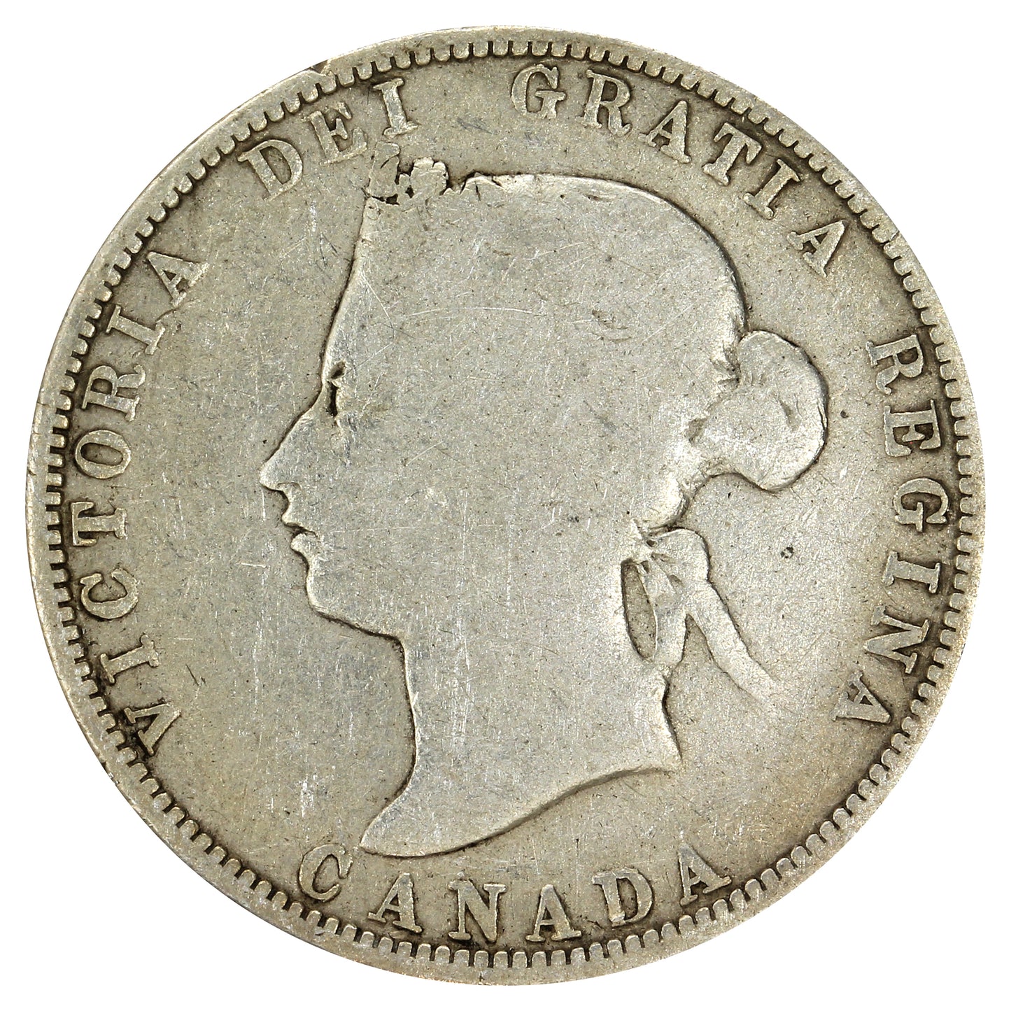 1871 Obv. 2 Canada 25-cents Good (G4)