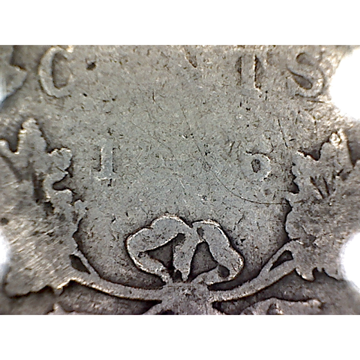 1886 Normal 6 Obv. 4 SBE Canada 25-cents Filler