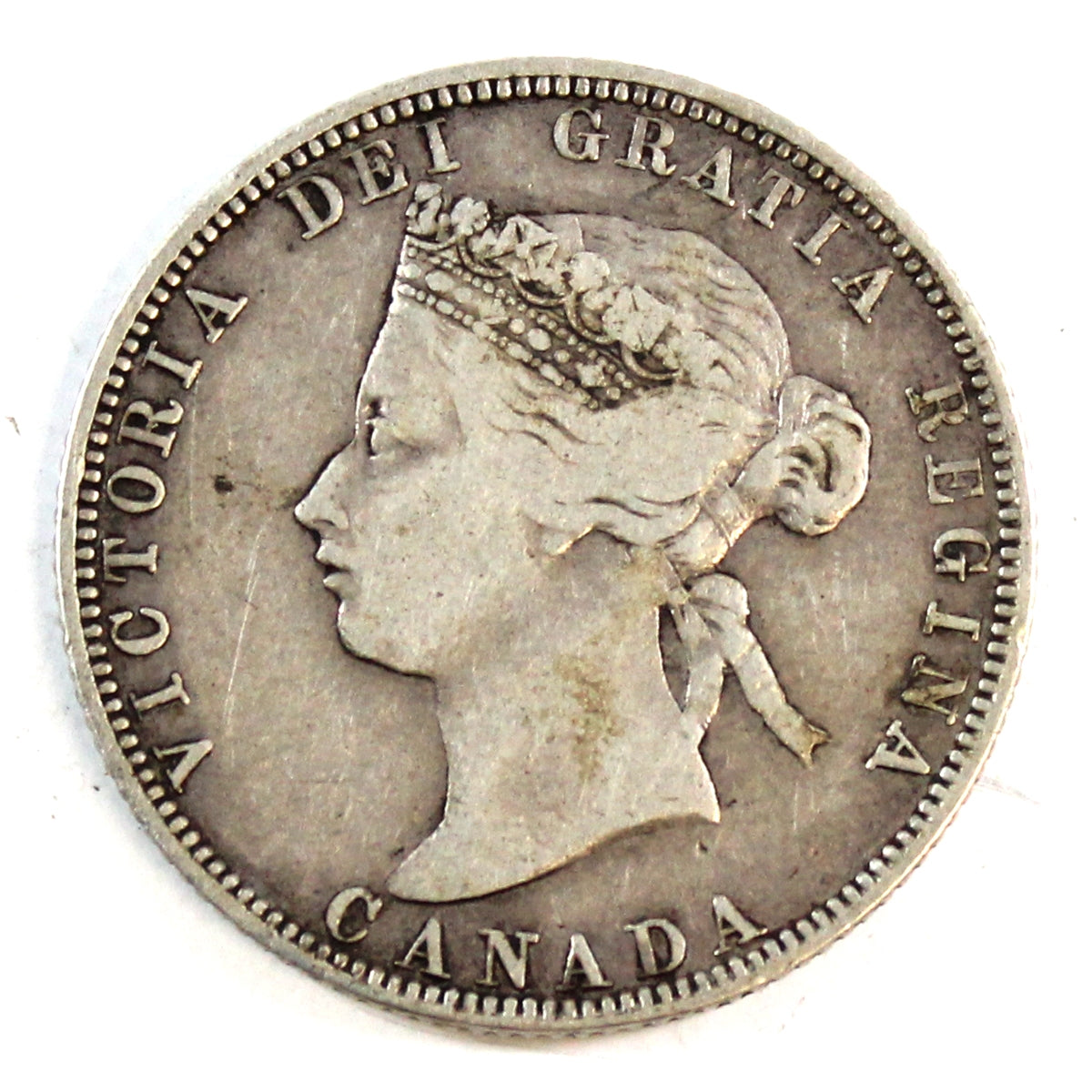 1871 Obv. 1 Canada 25-cents F-VF (F15) $