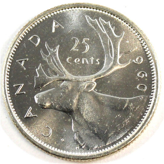 1960 Canada 25-cents Choice Brilliant Uncirculated (MS64)