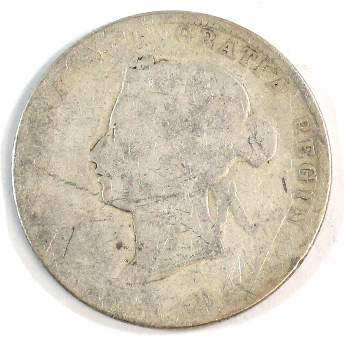 1880H Narrow 0 Over Wide 0 Canada 25-cents Filler $