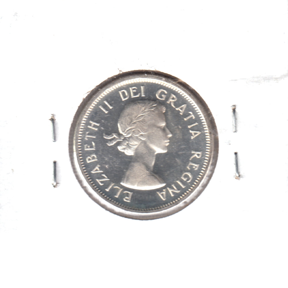 1958 Canada 25-cents Brilliant Uncirculated Heavy Cameo (MS63)