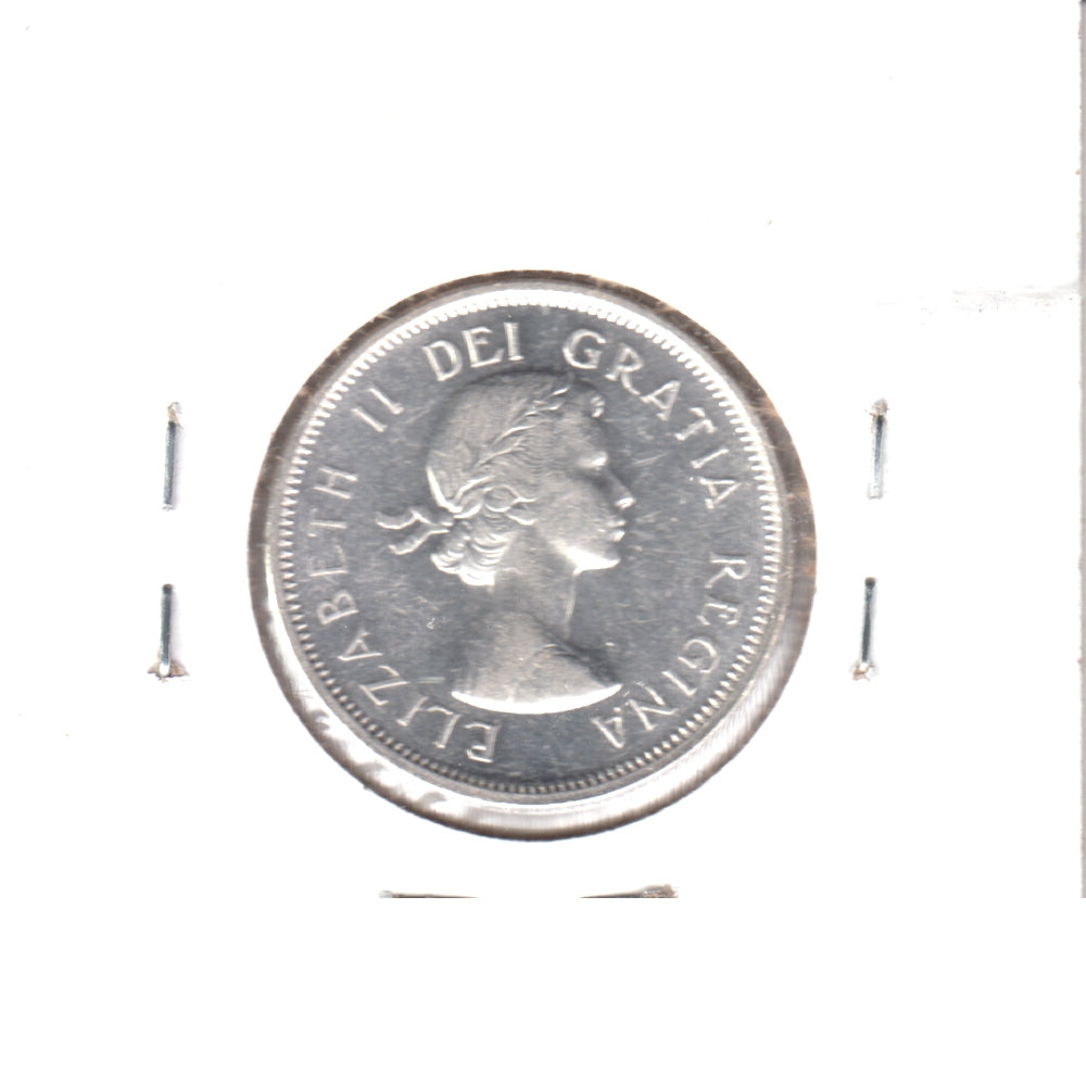 1961 Canada 25-cents Almost Uncirculated (AU50)