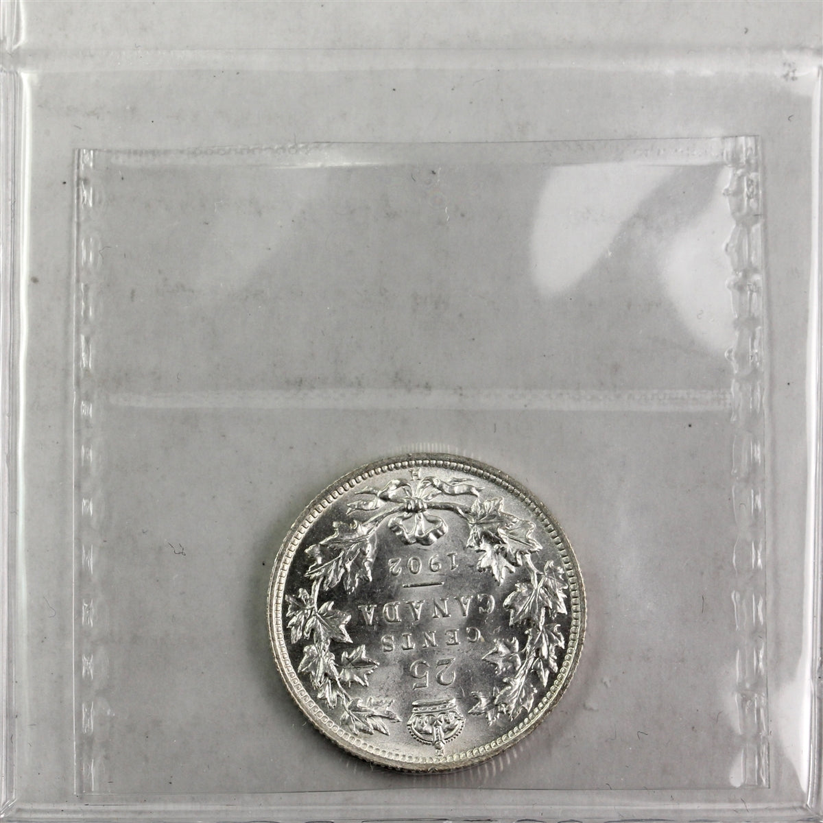 1902H Canada 25-cents ICCS Certified MS63 (XDM 187)