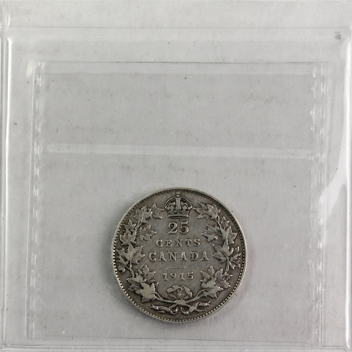 1915 Canada 25-cents ICCS Certified F15