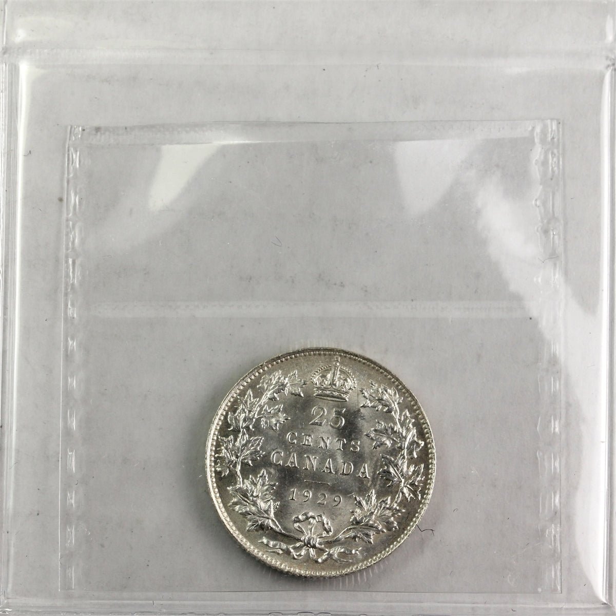 1929 Canada 25-cents ICCS Certified MS63 (XDM 195)