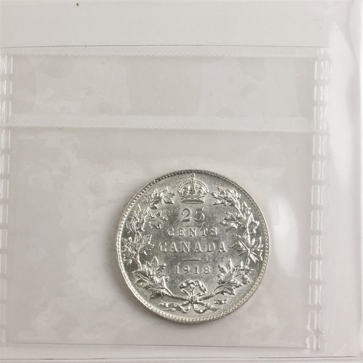 1918 Canada 25-cents ICCS Certified EF45