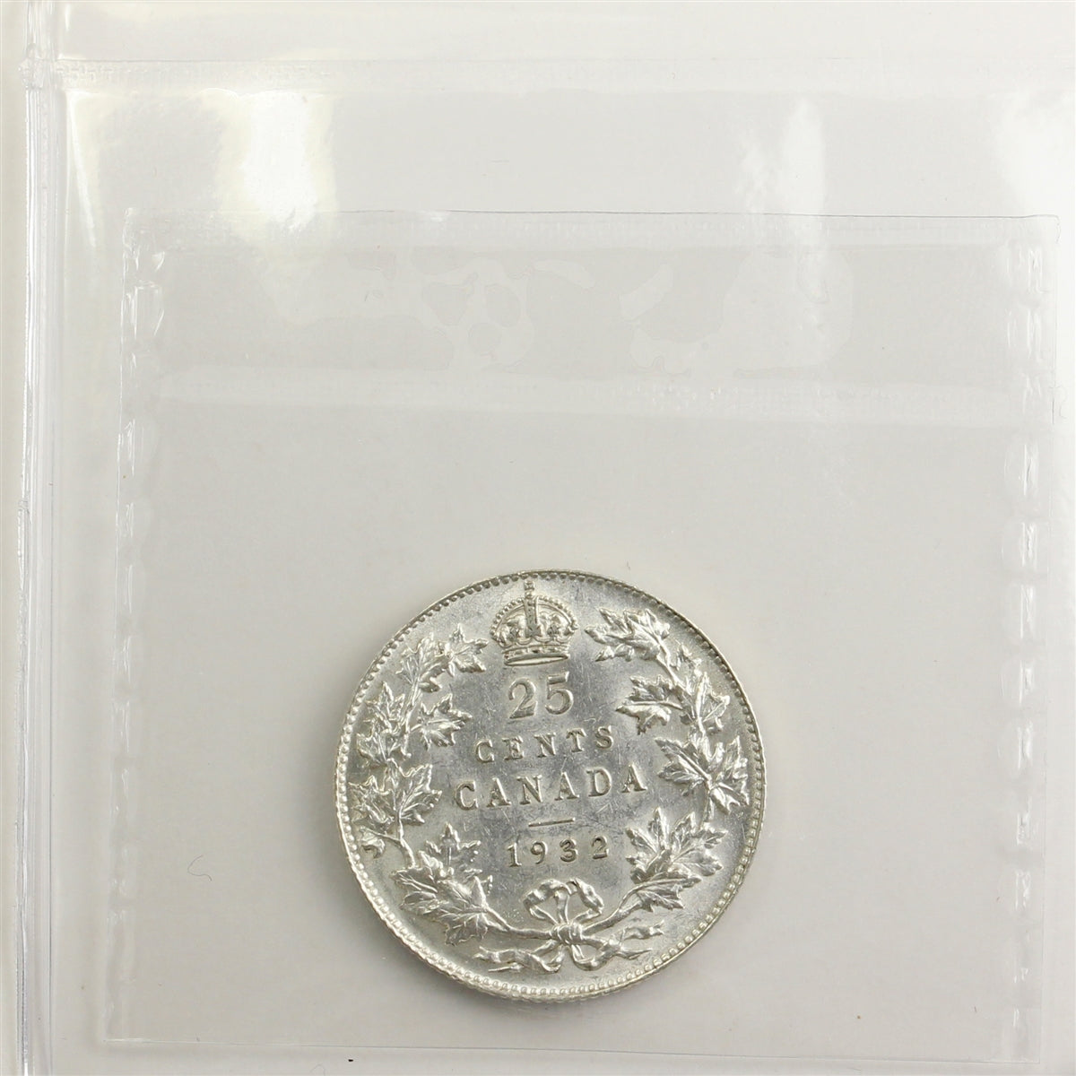 1932 Canada 25-cents ICCS Certified EF40