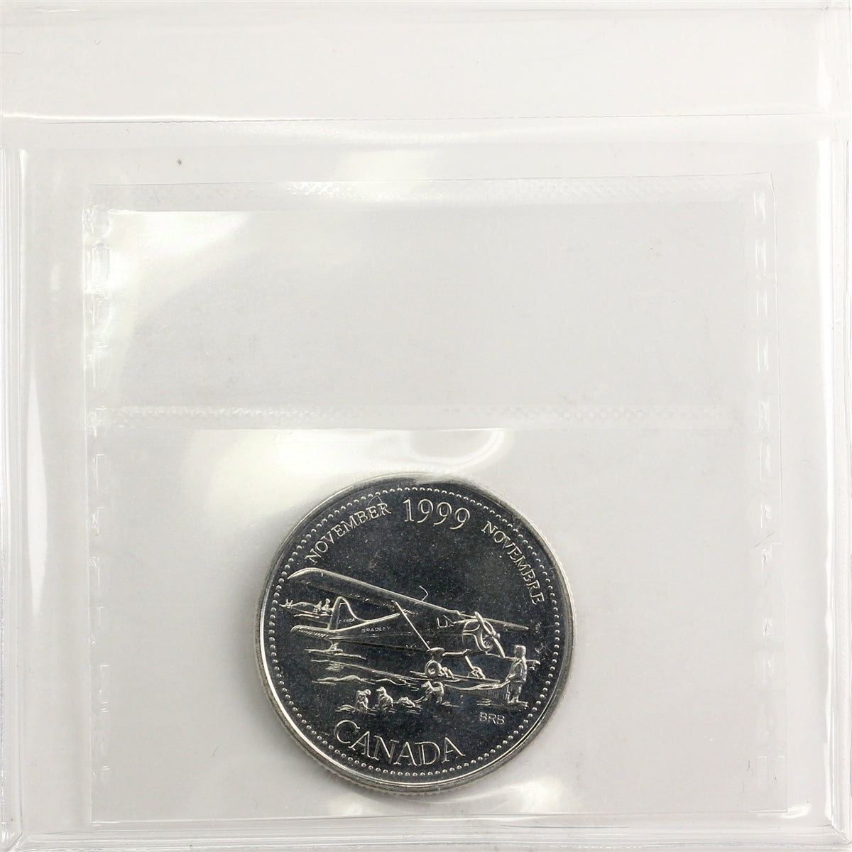 1999 November Mule Canada 25-cents ICCS Certified MS67 NBU