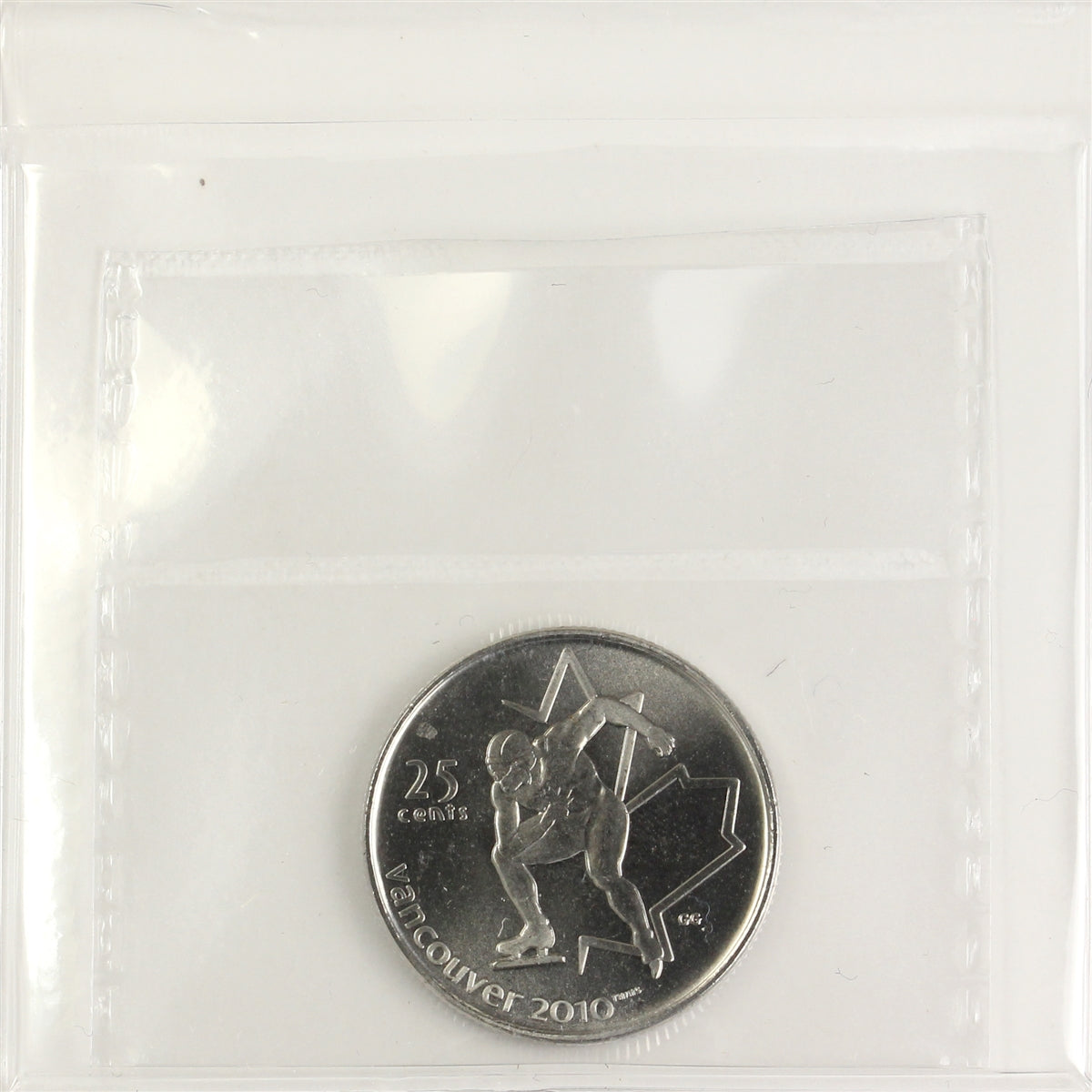 2009 Speed Skating Canada 25-cents ICCS Certified MS64