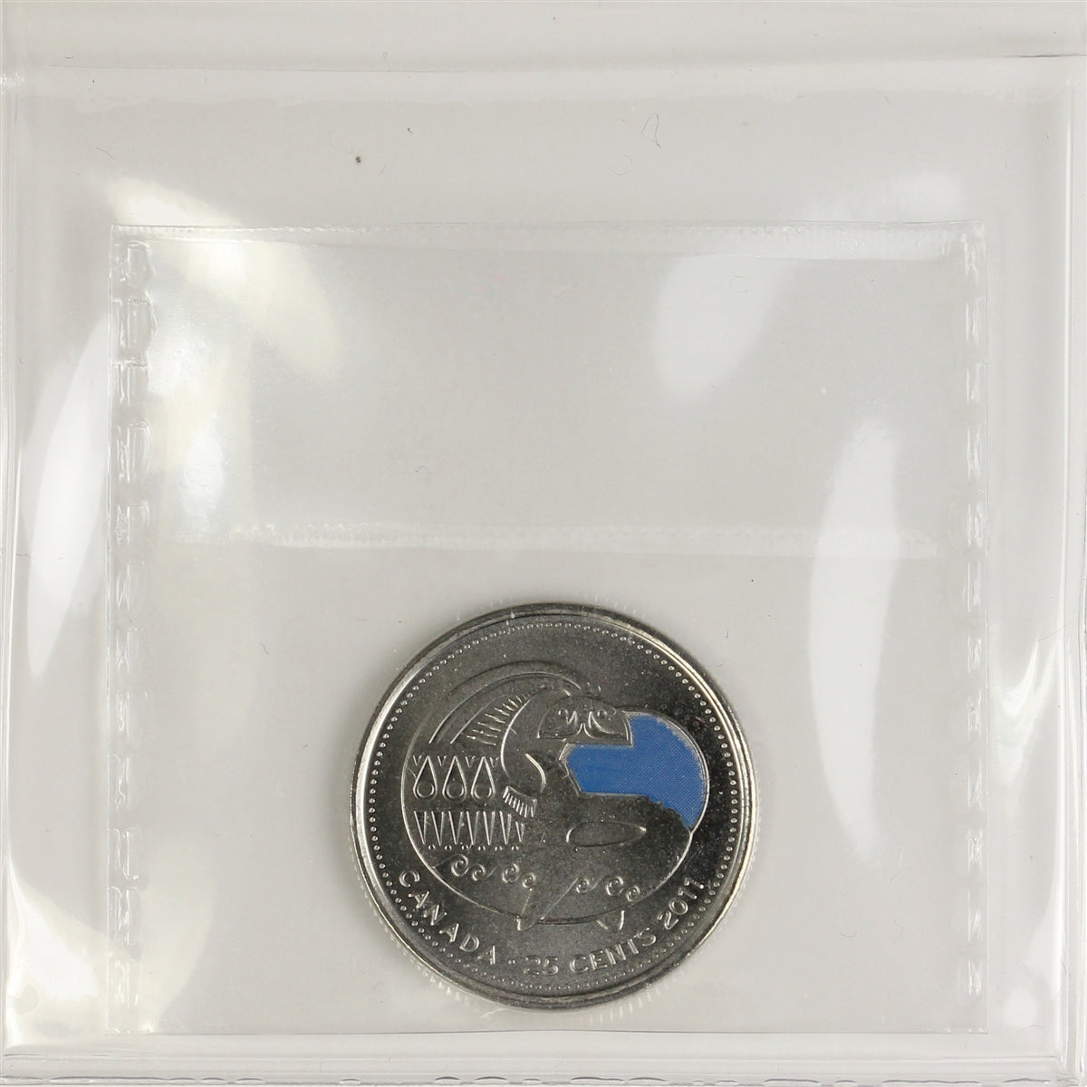 2011 Coloured Orca Canada 25-cents ICCS Certified MS64
