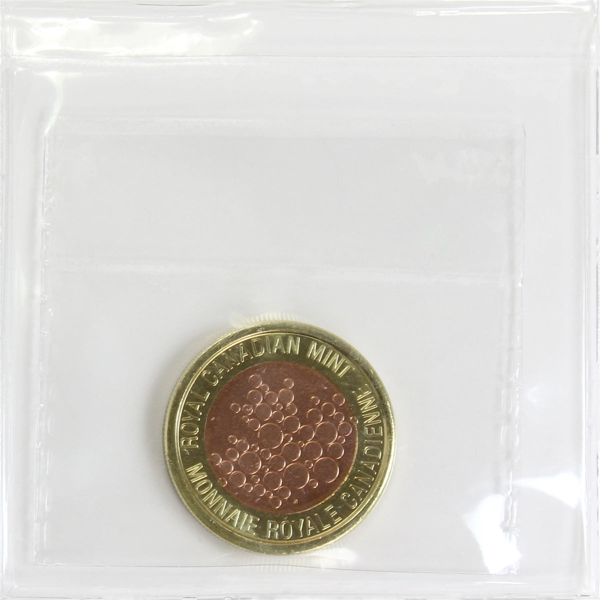 No Date (Issued 2018) Tri-Metal Canada Test Token with Die Break ICCS Certified MS64