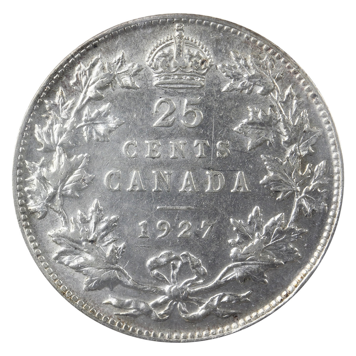 1927 Canada 25-cents ICCS Certified EF40