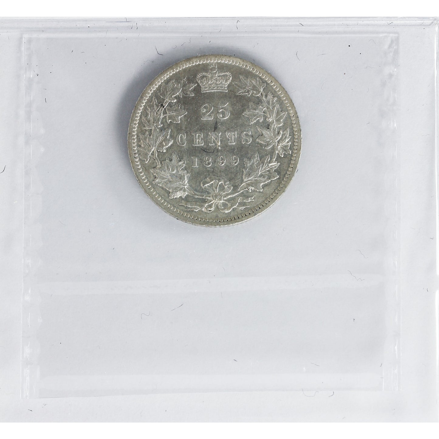 1899 Canada 25-cents ICCS Certified EF-45