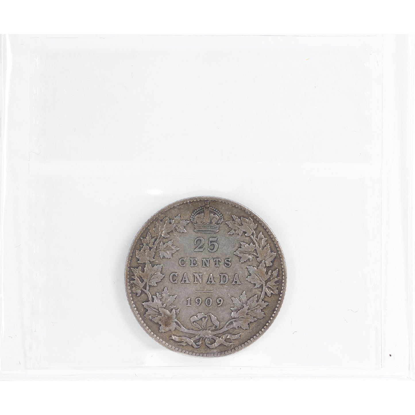 1909 Canada 25-cents ICCS Certified VF20