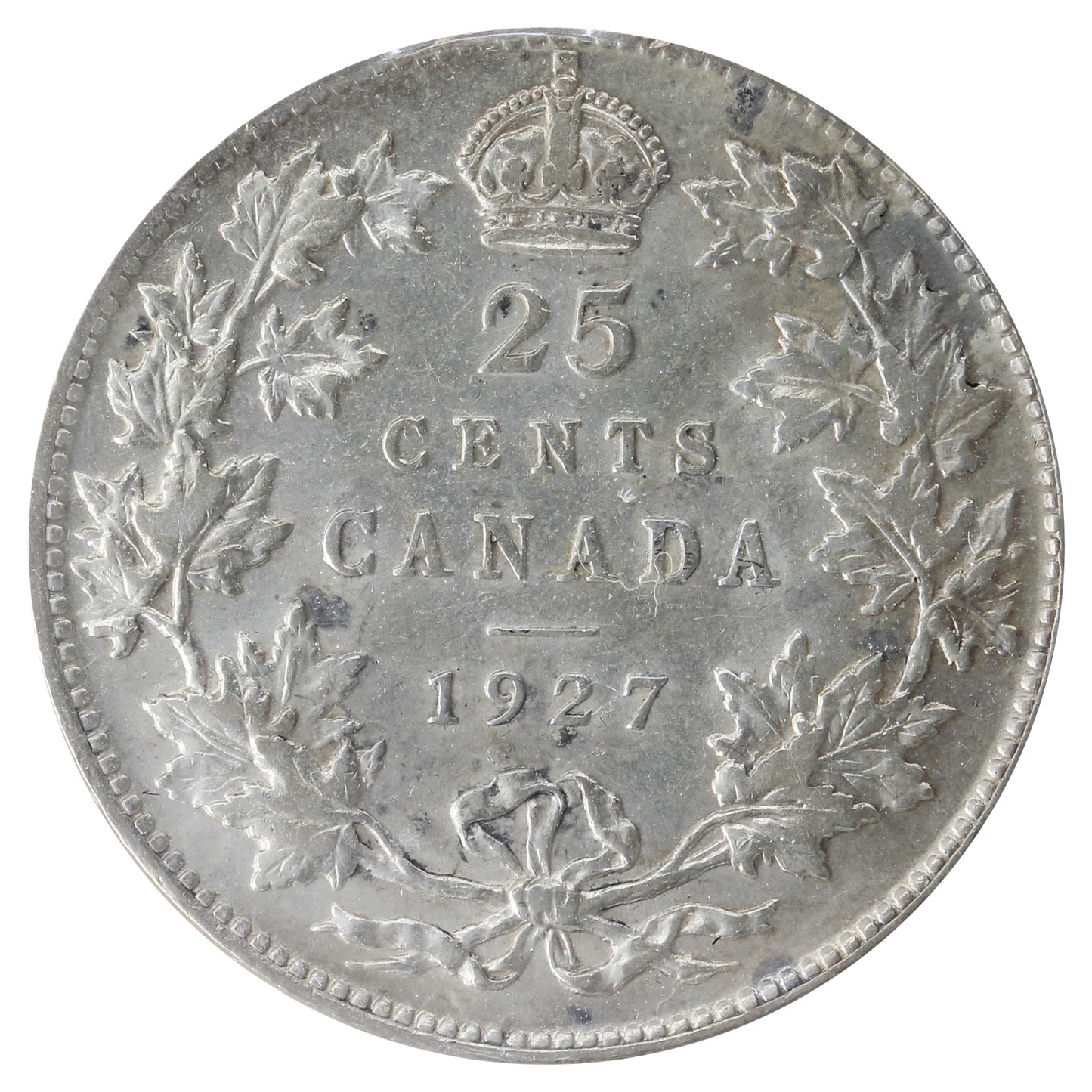 1927 Canada 25-cents ICCS Certified VF30