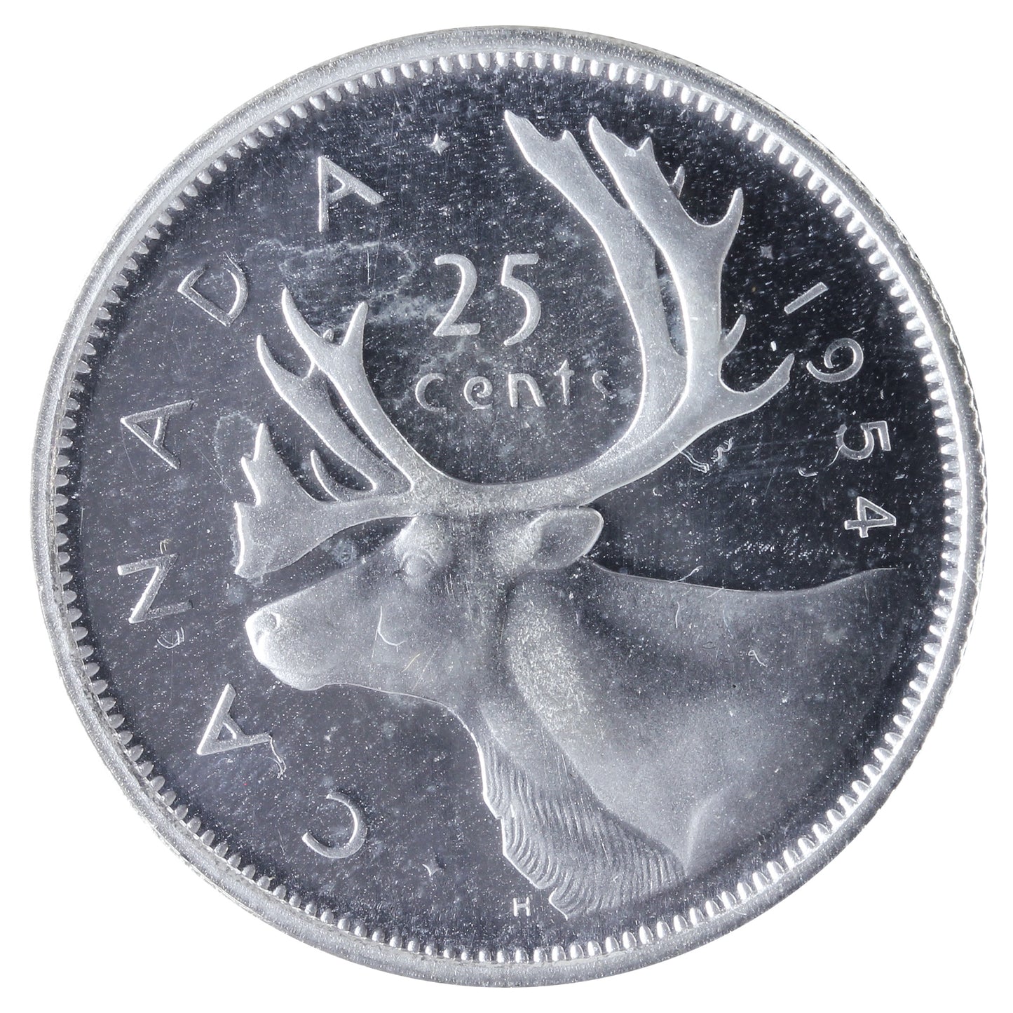 1954 Canada 25-cents ICCS Certified PL66 Heavy Cameo