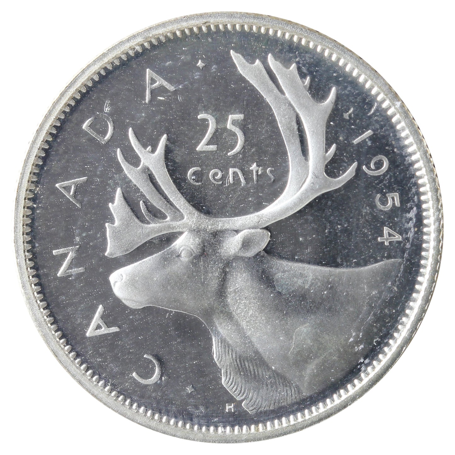 1954 Canada 25-cents ICCS Certified PL65 Heavy Cameo