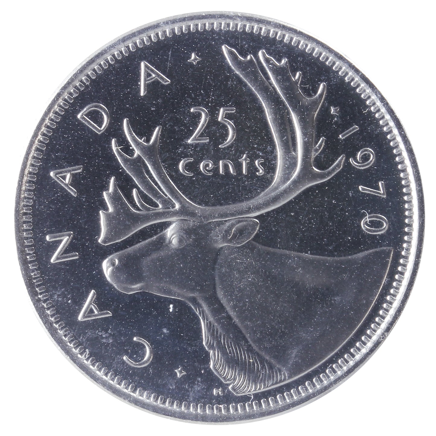 1970 Canada 25-cents ICCS Certified PL67 Ultra Heavy Cameo