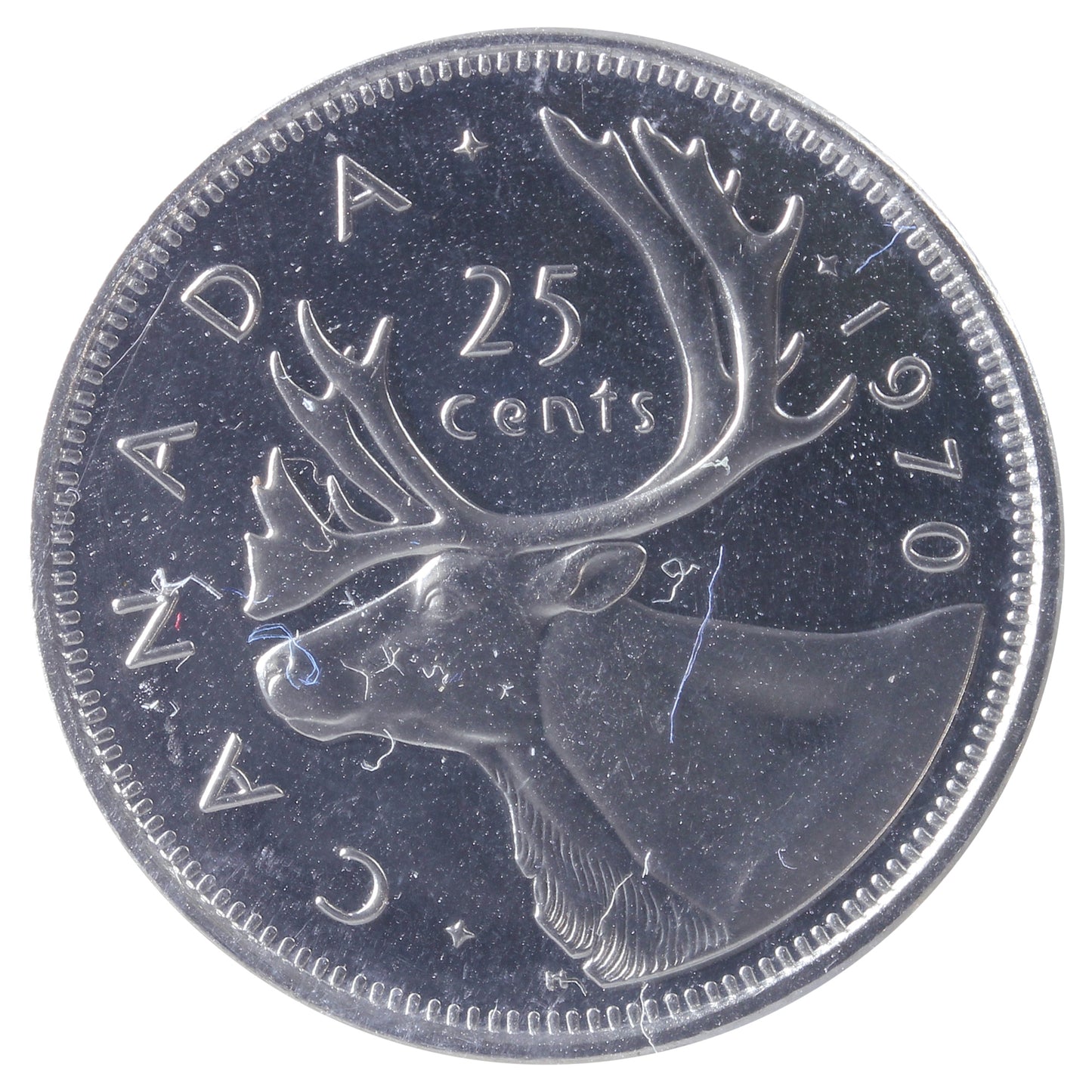 1970 Canada 25-cents ICCS Certified PL65 Ultra Heavy Cameo