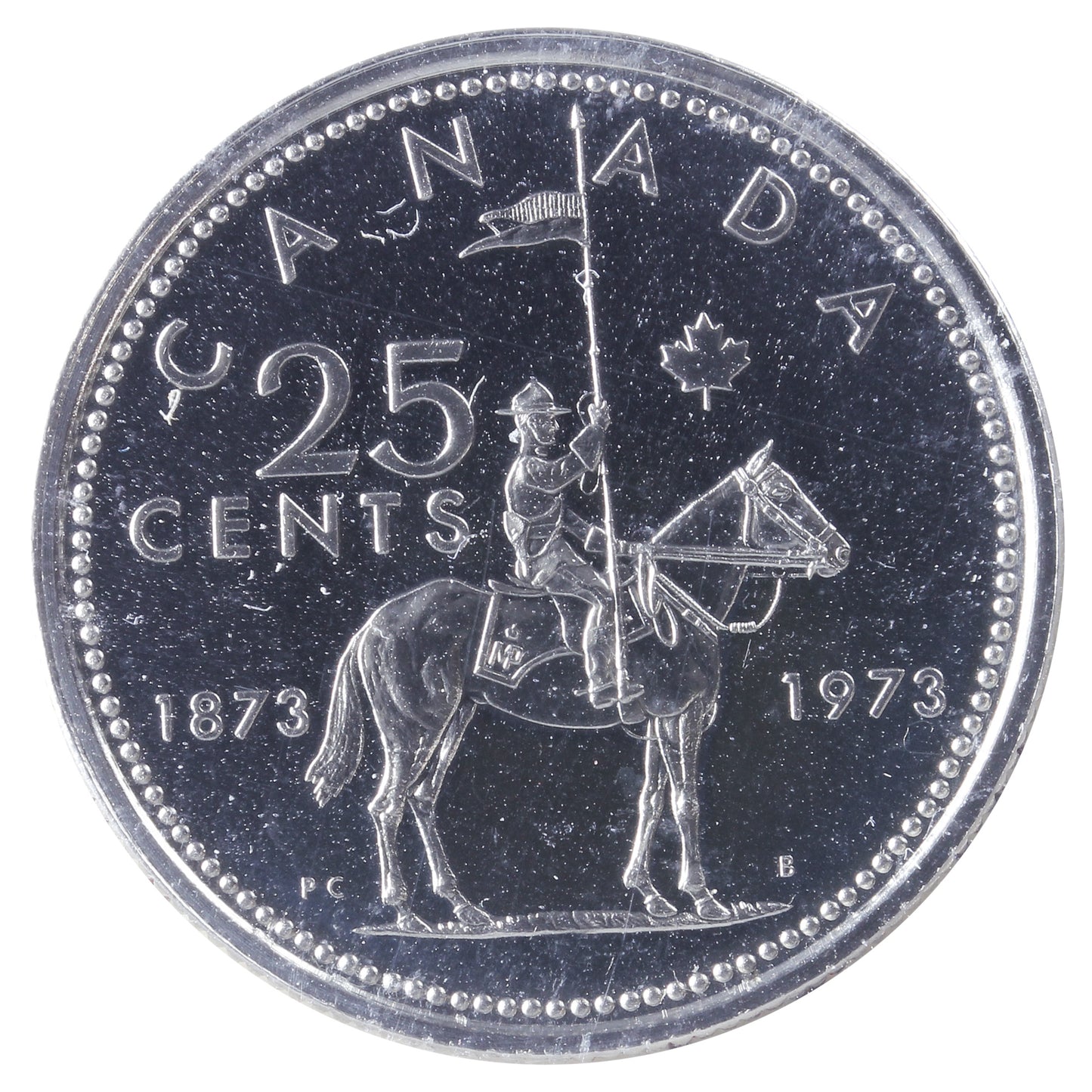 1973 Large Bust Canada 25-cents ICCS Certified SP66