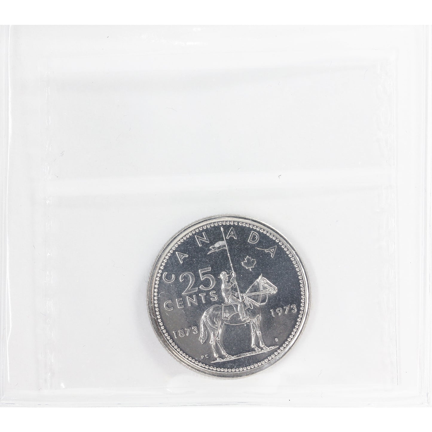 1973 Large Bust Canada 25-cents ICCS Certified PL66