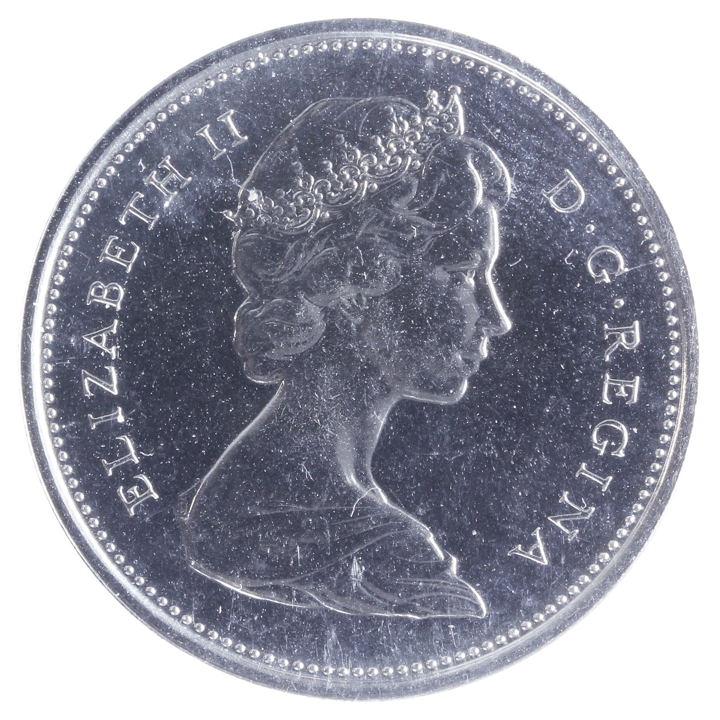 1973 Large Bust Canada 25-cents ICCS Certified PL66