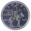 1973 Large Bust Canada 25-cents ICCS Certified PL66