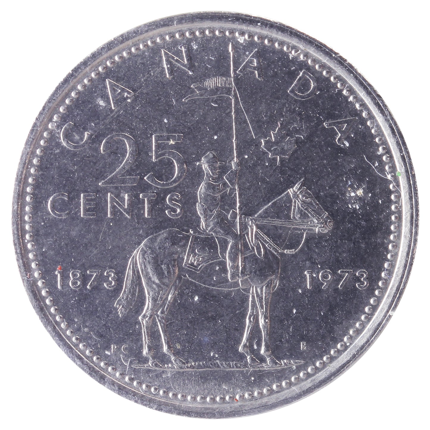 1973 Large Bust Canada 25-cents ICCS Certified MS62