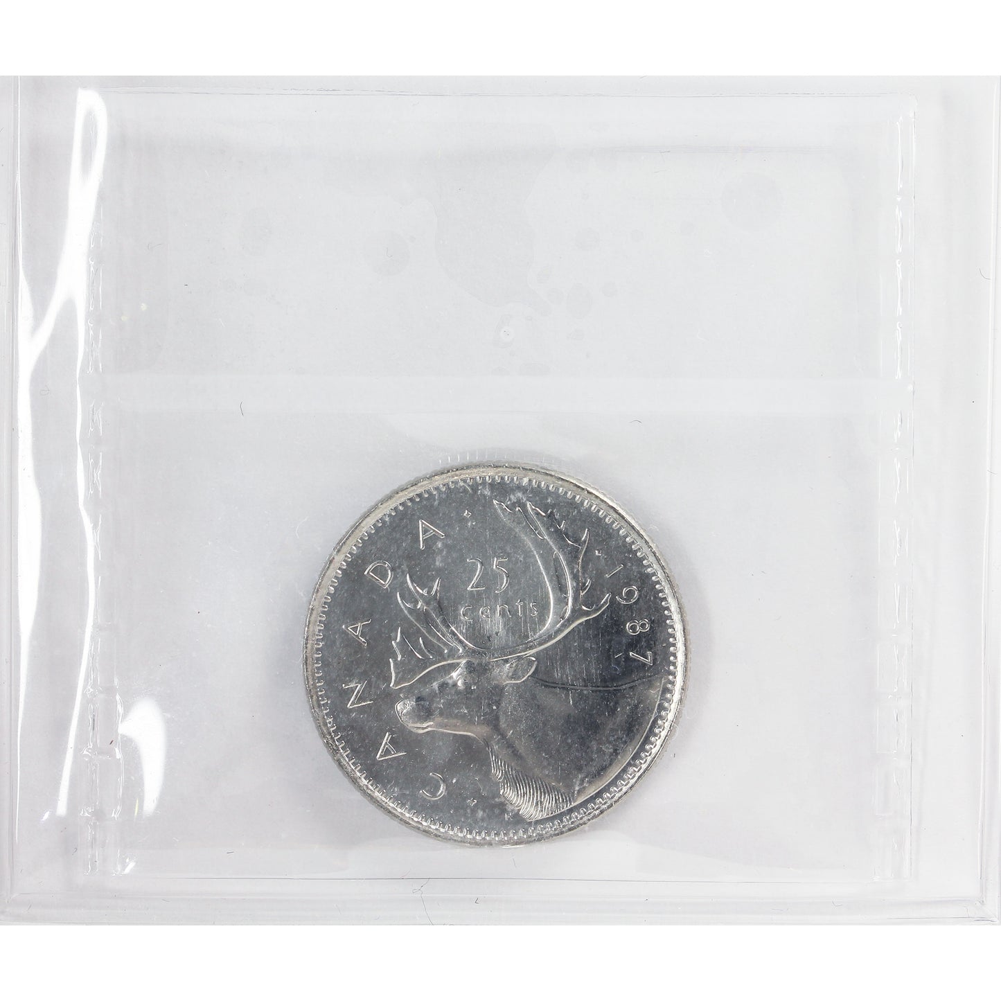 1987 Canada 25-cents ICCS Certified MS-65