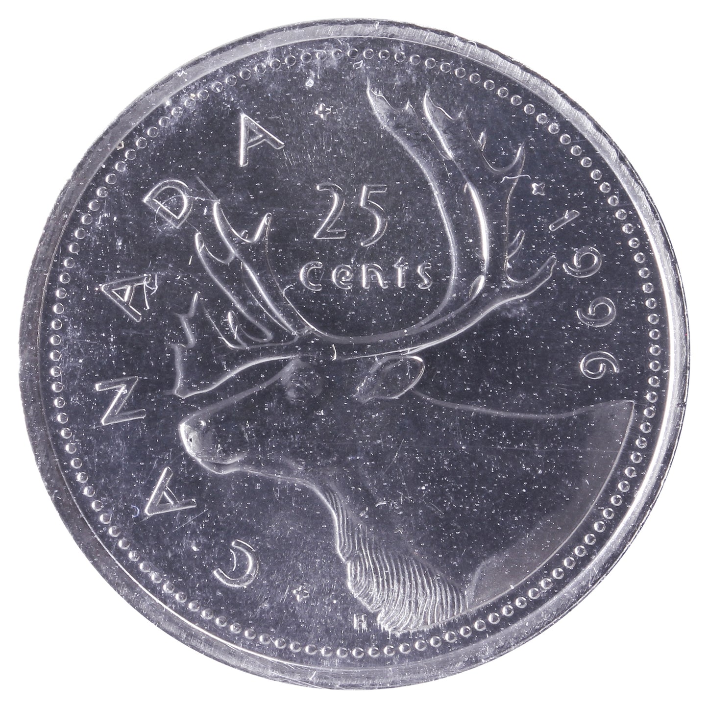 1996 Canada 25-cents ICCS Certified MS66