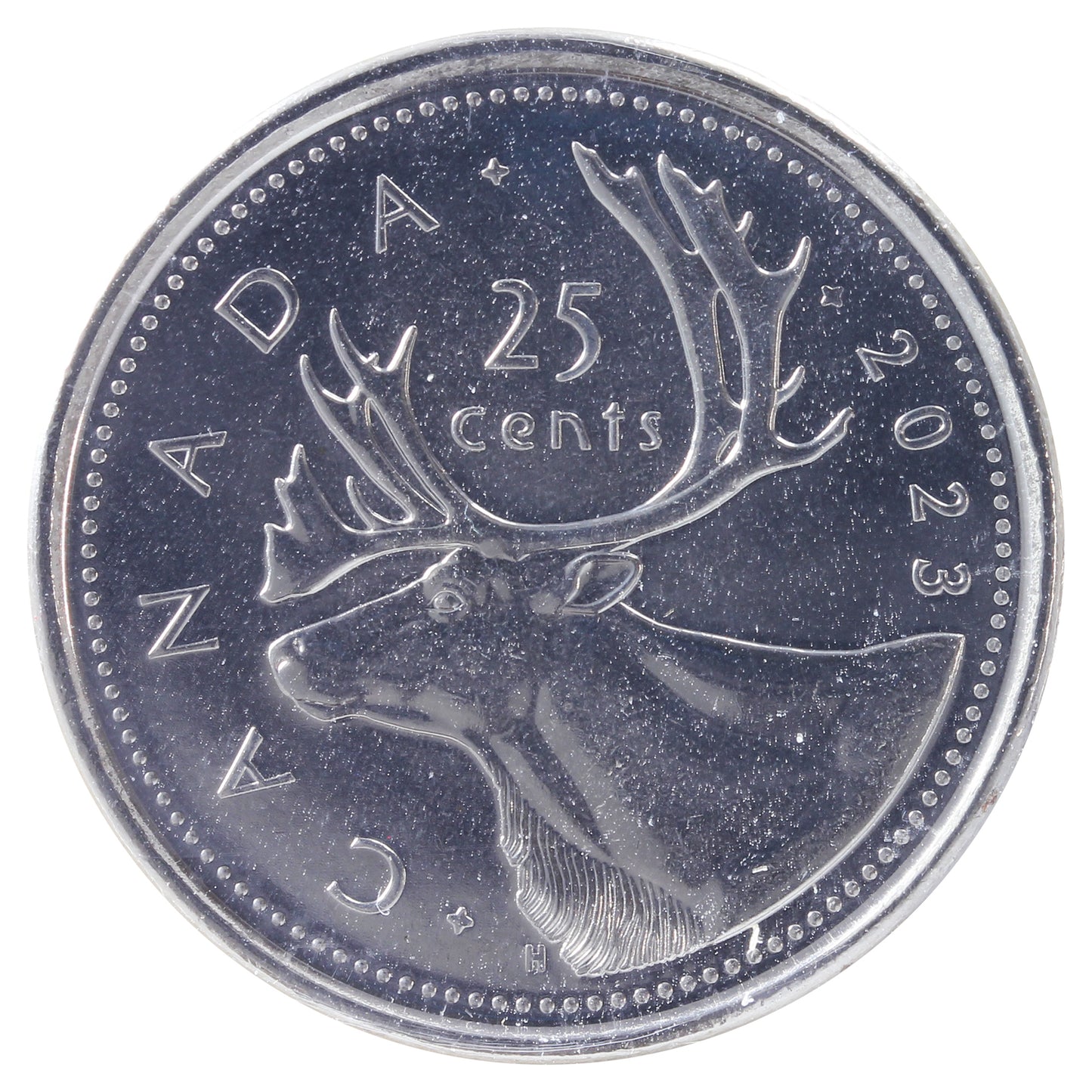 2023 4 Pearls, Caribou Canada 25-cents ICCS Certified MS65
